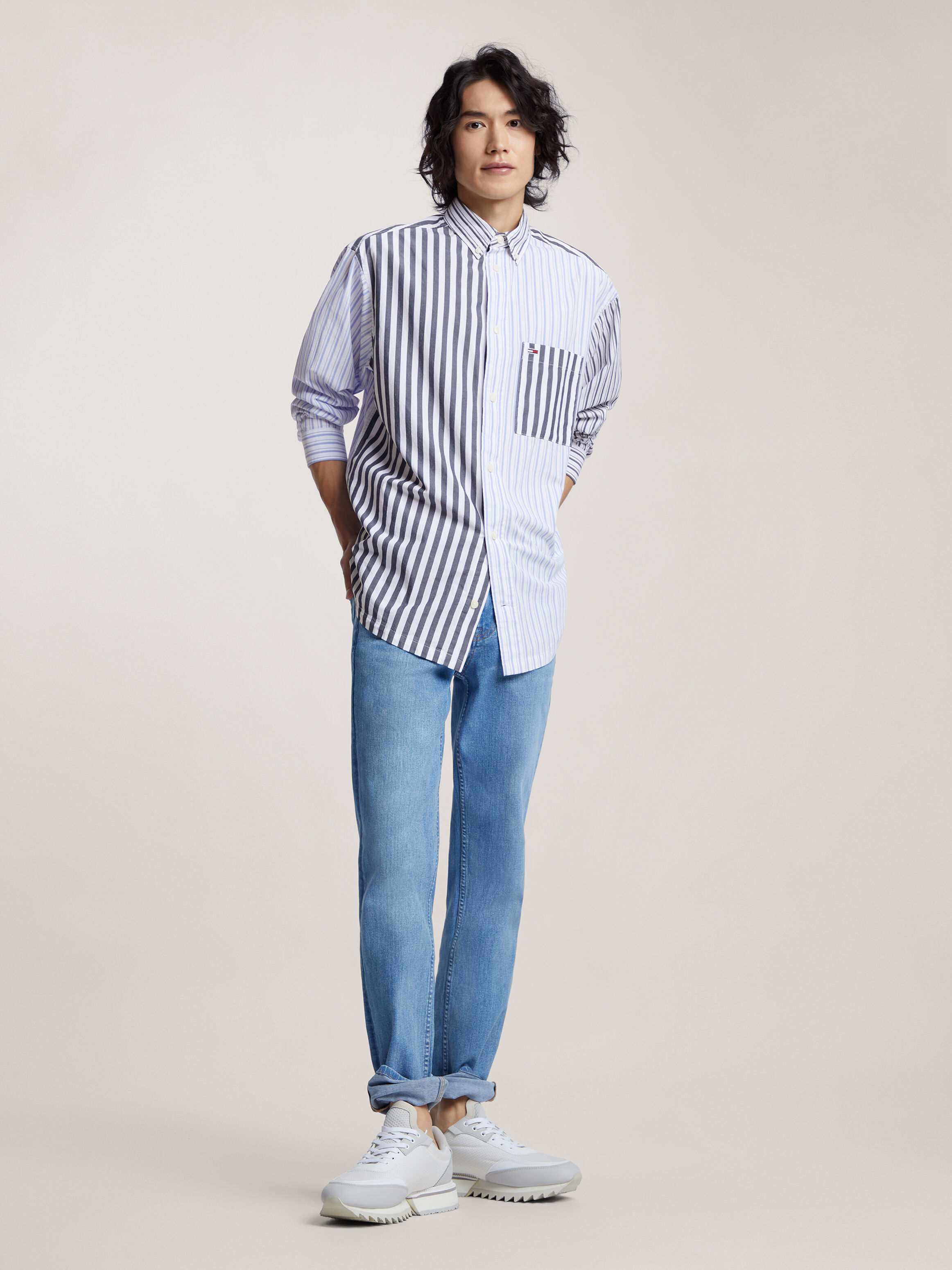 Tommy hilfiger cheap retro stripe sneakers