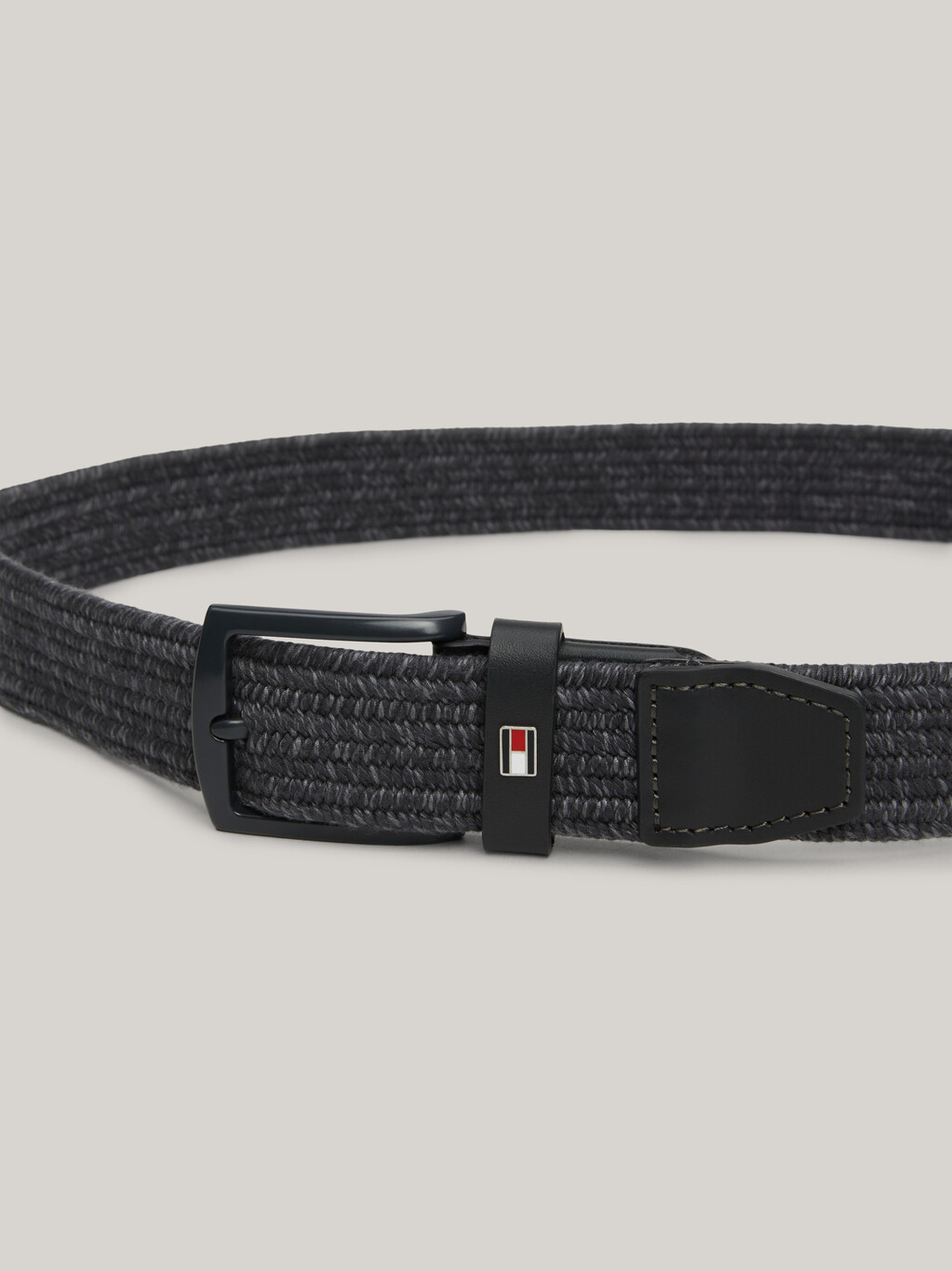 Denton Woven Elastic Belt, Medium Grey / Shady Stone, hi-res