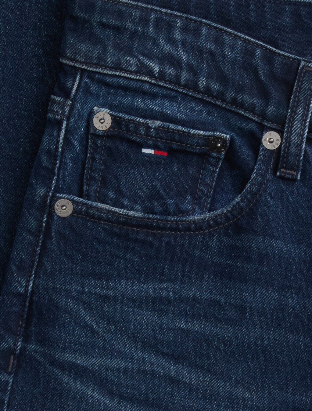 Sylvia High Rise Bootcut Faded Jeans, Blue Black, hi-res