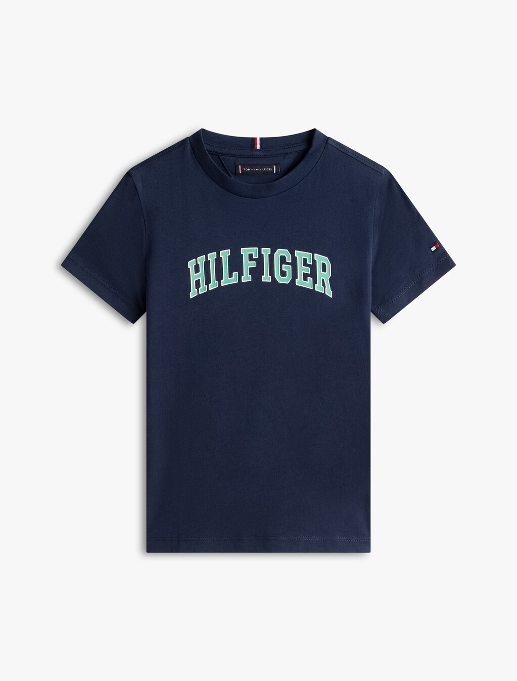 Logo Crew Neck Jersey T-Shirt, Dark Night Navy, hi-res