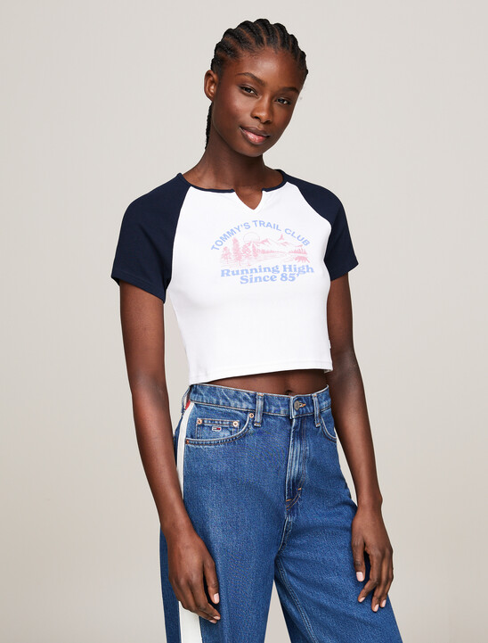 Prep Explorer Dual Gender Cropped Slim T-Shirt