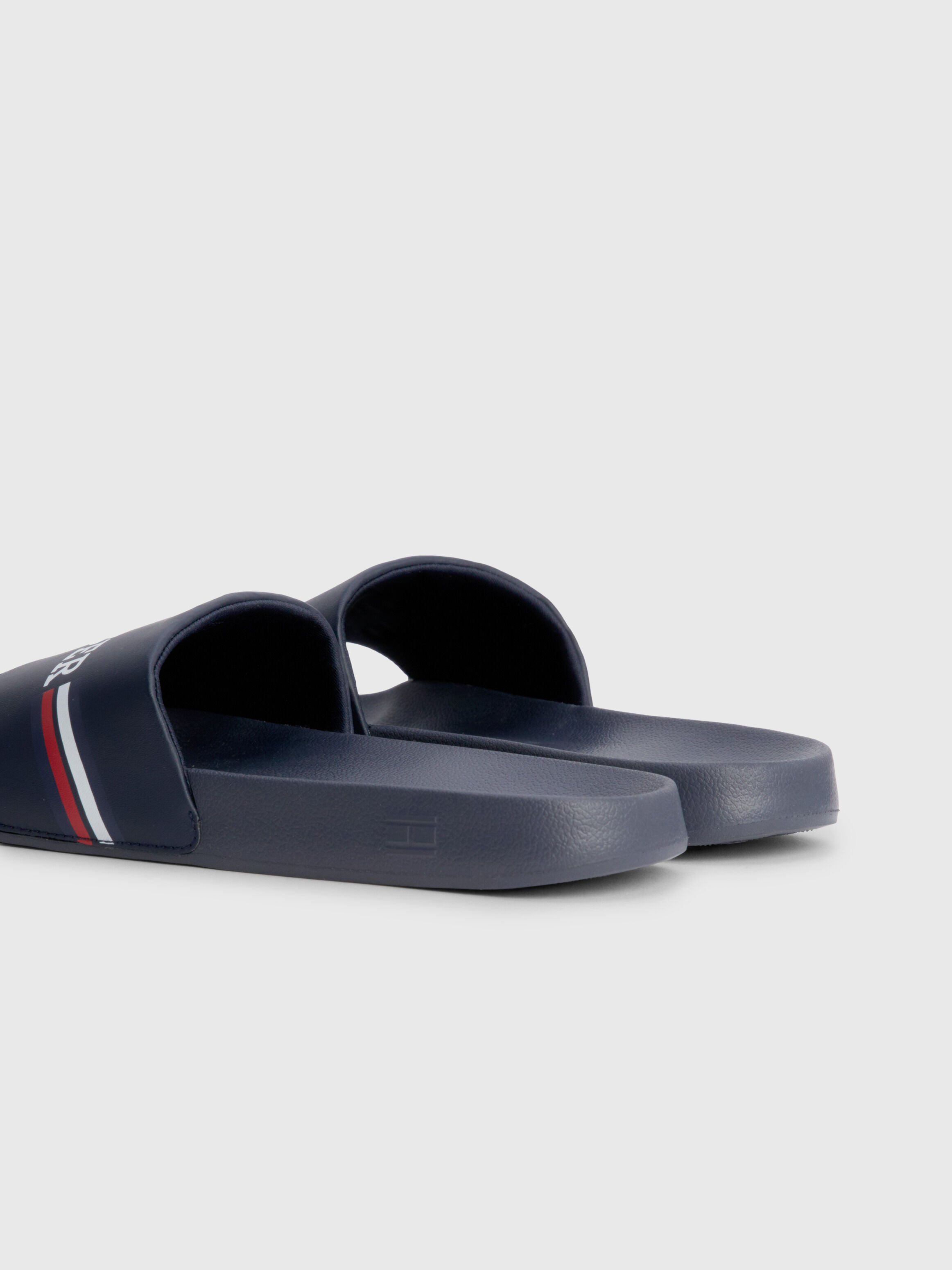 Tommy hilfiger sliders grey cheap