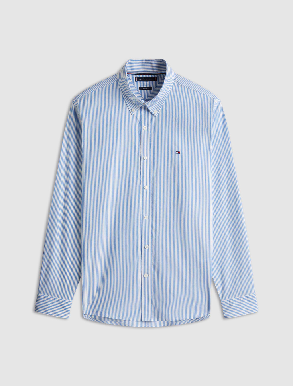 Oxford Stripe Long Sleeve Shirt, Shirt Blue / Stripes, hi-res