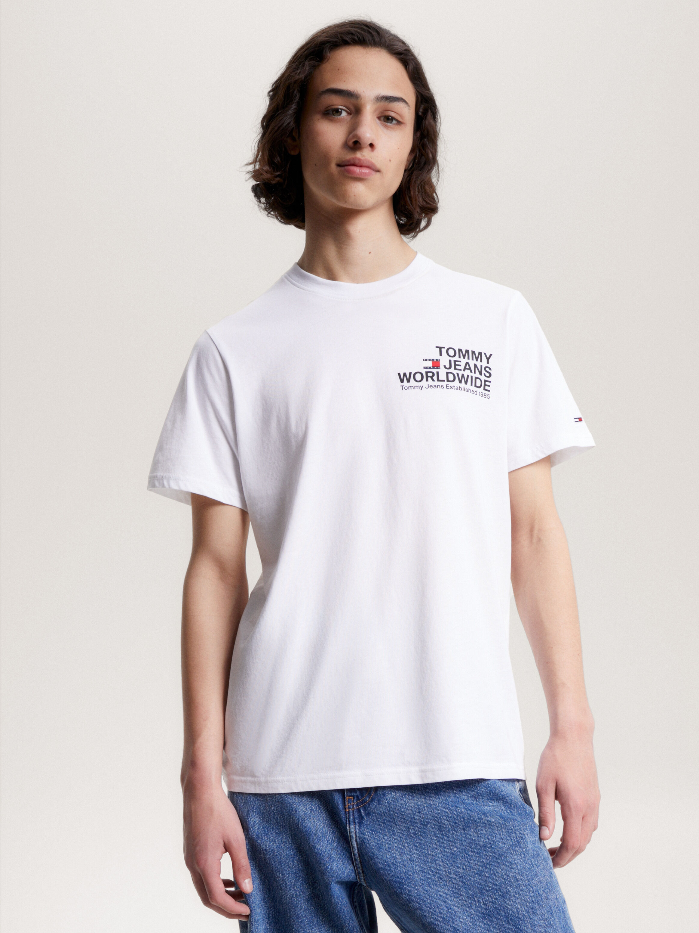 Crew Neck Logo T Shirt Tommy Hilfiger Taiwan