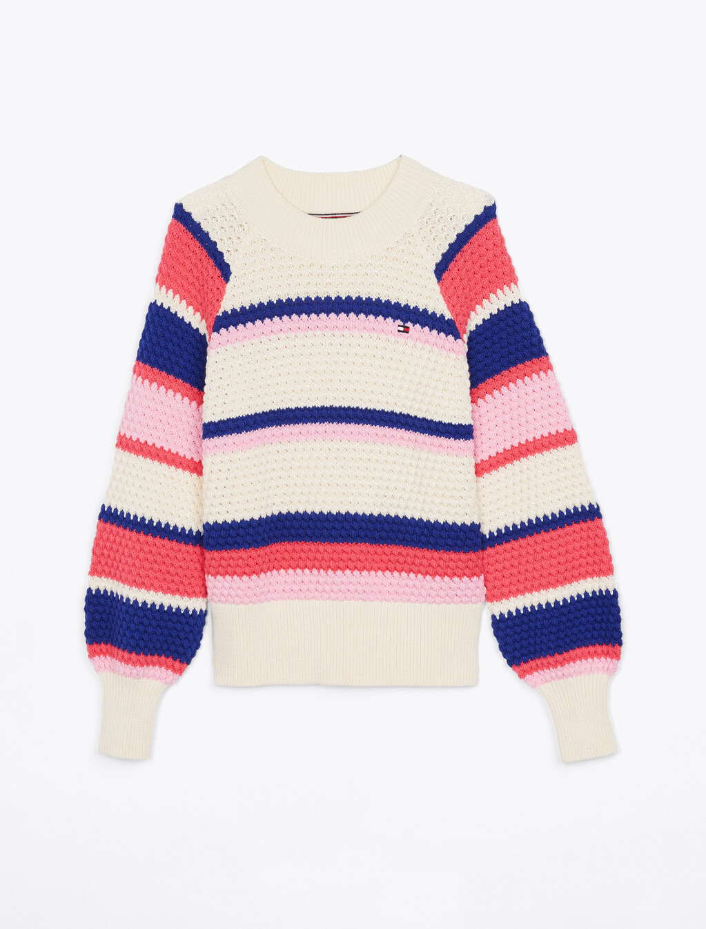 Girls Color Block Stripe Sweater, Multi Stripes, hi-res