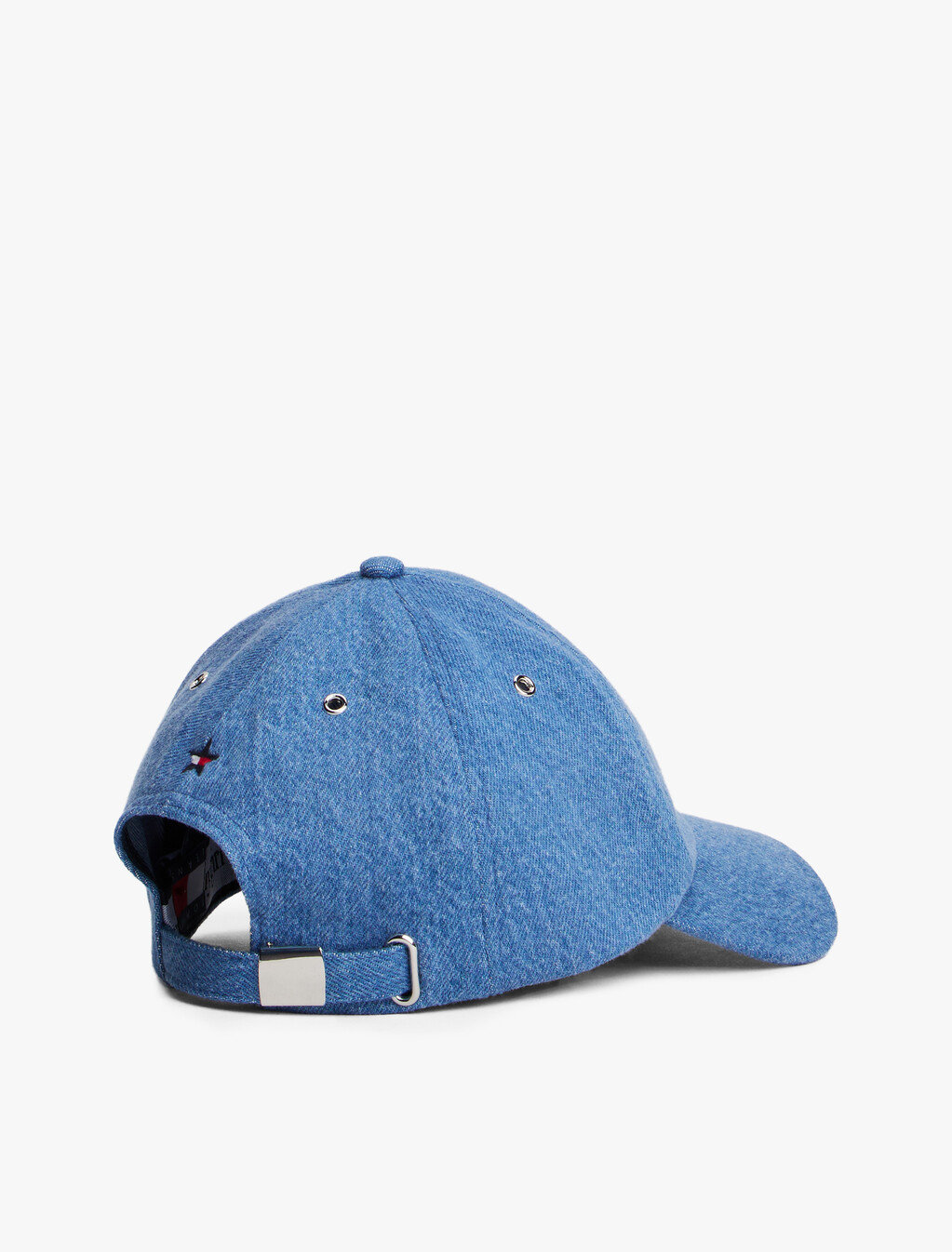 Tommy Girl 牛仔棒球帽, Mid Blue Denim Wash, hi-res