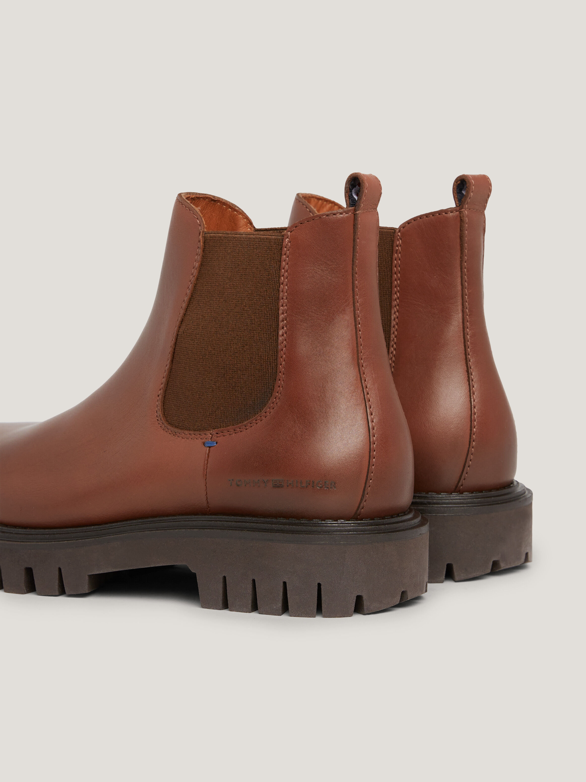 Premium Leather Cleat Chelsea Boots Tommy Hilfiger Taiwan