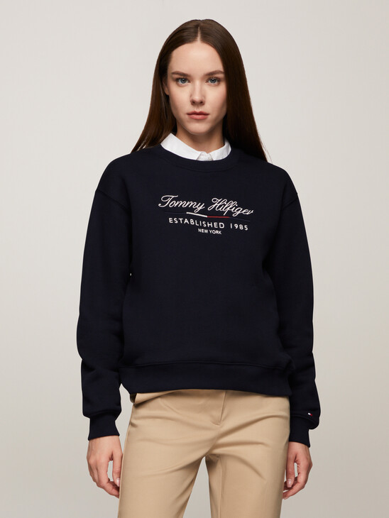 Script Logo Crew Neck Sweatshirt