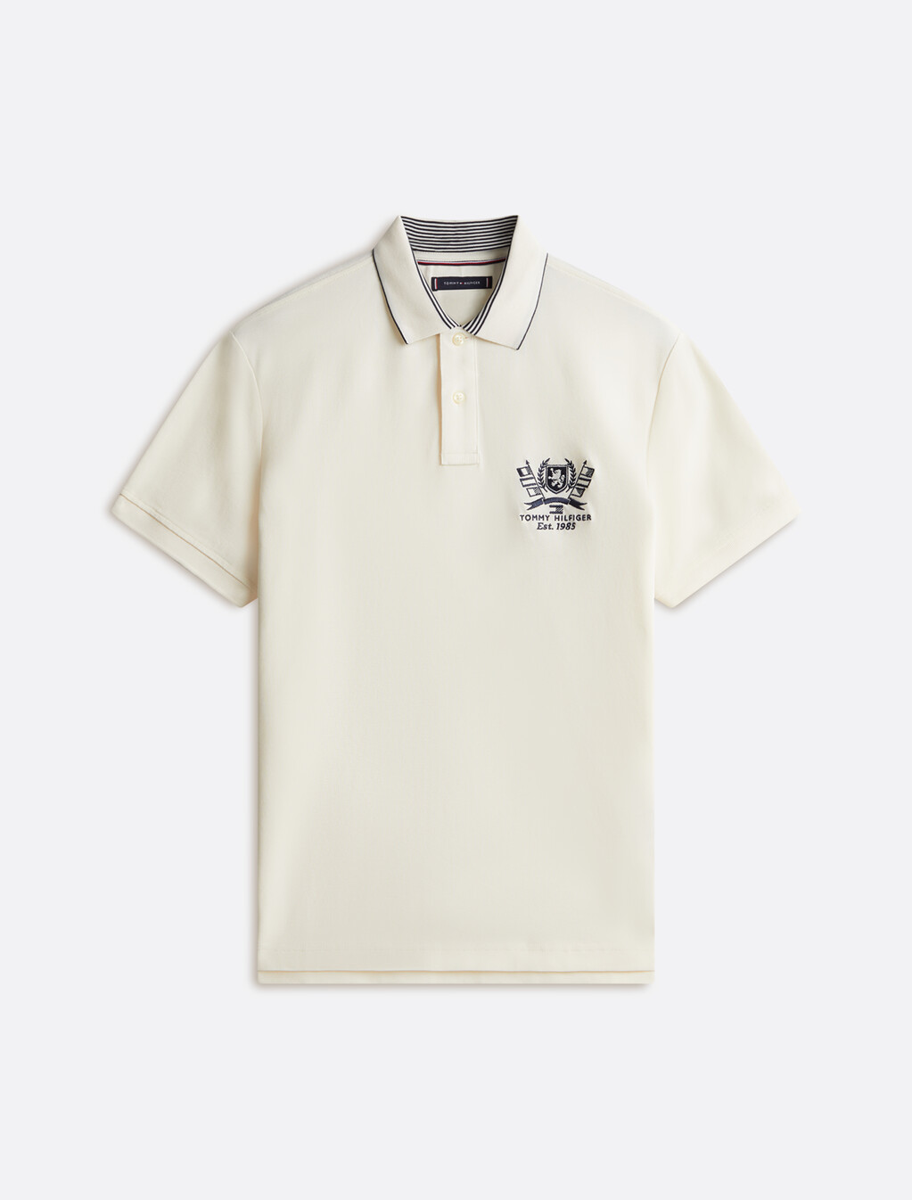 Hilfiger 標誌 Polo 衫, Ivory Petal, hi-res