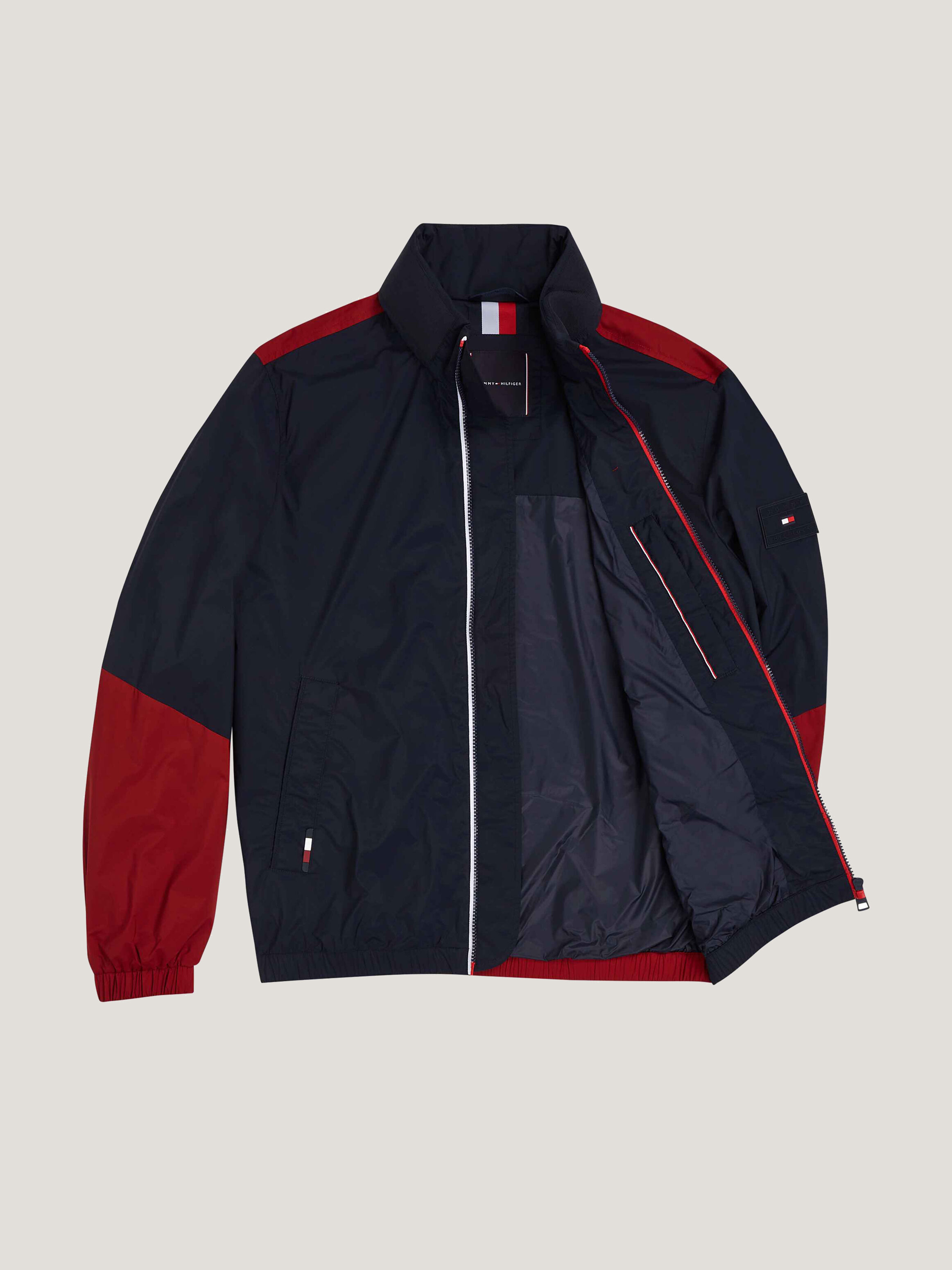 Tommy hilfiger colorblock clearance pullover windbreaker jacket