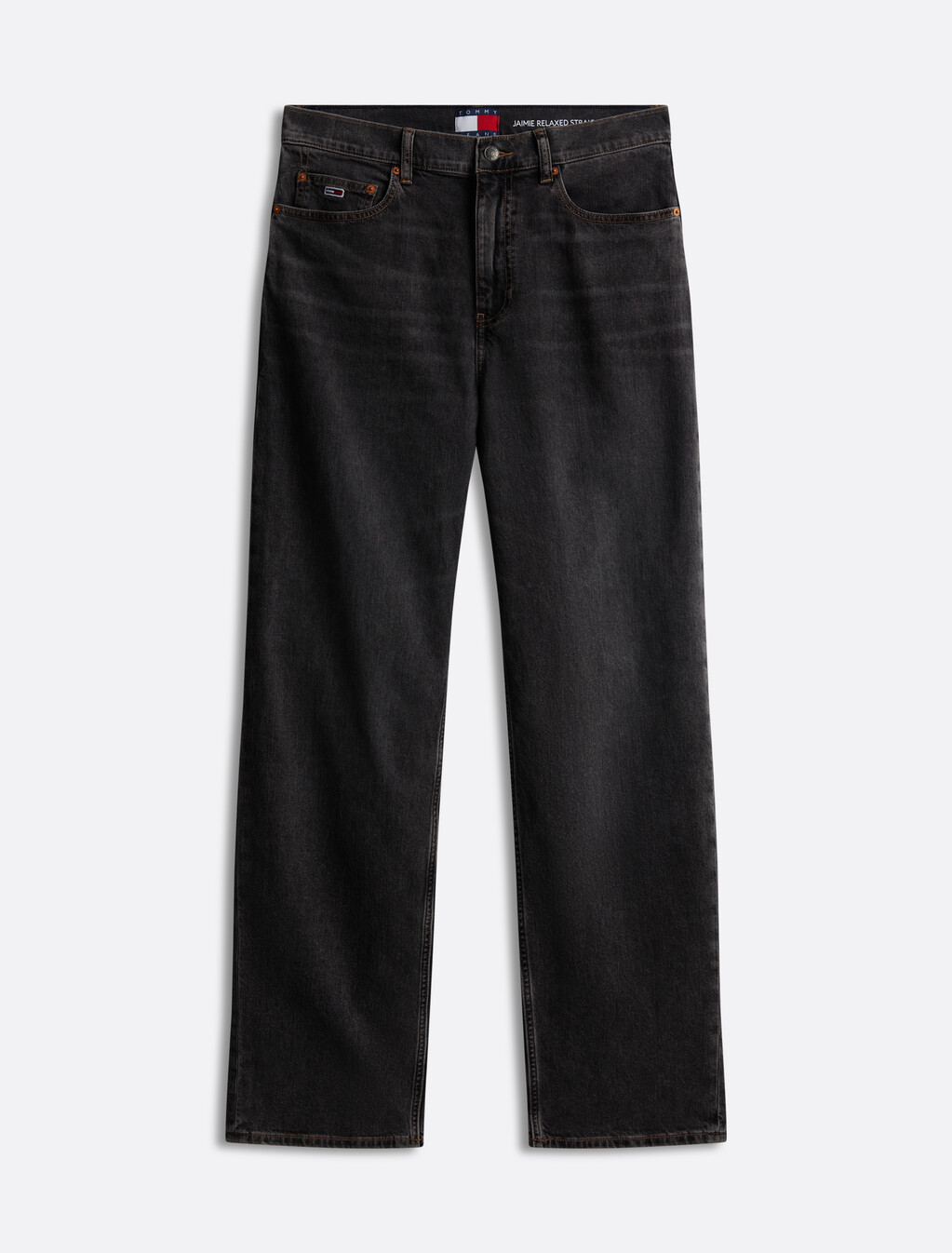 Jaime 寬鬆直筒牛仔褲, Denim Black, hi-res