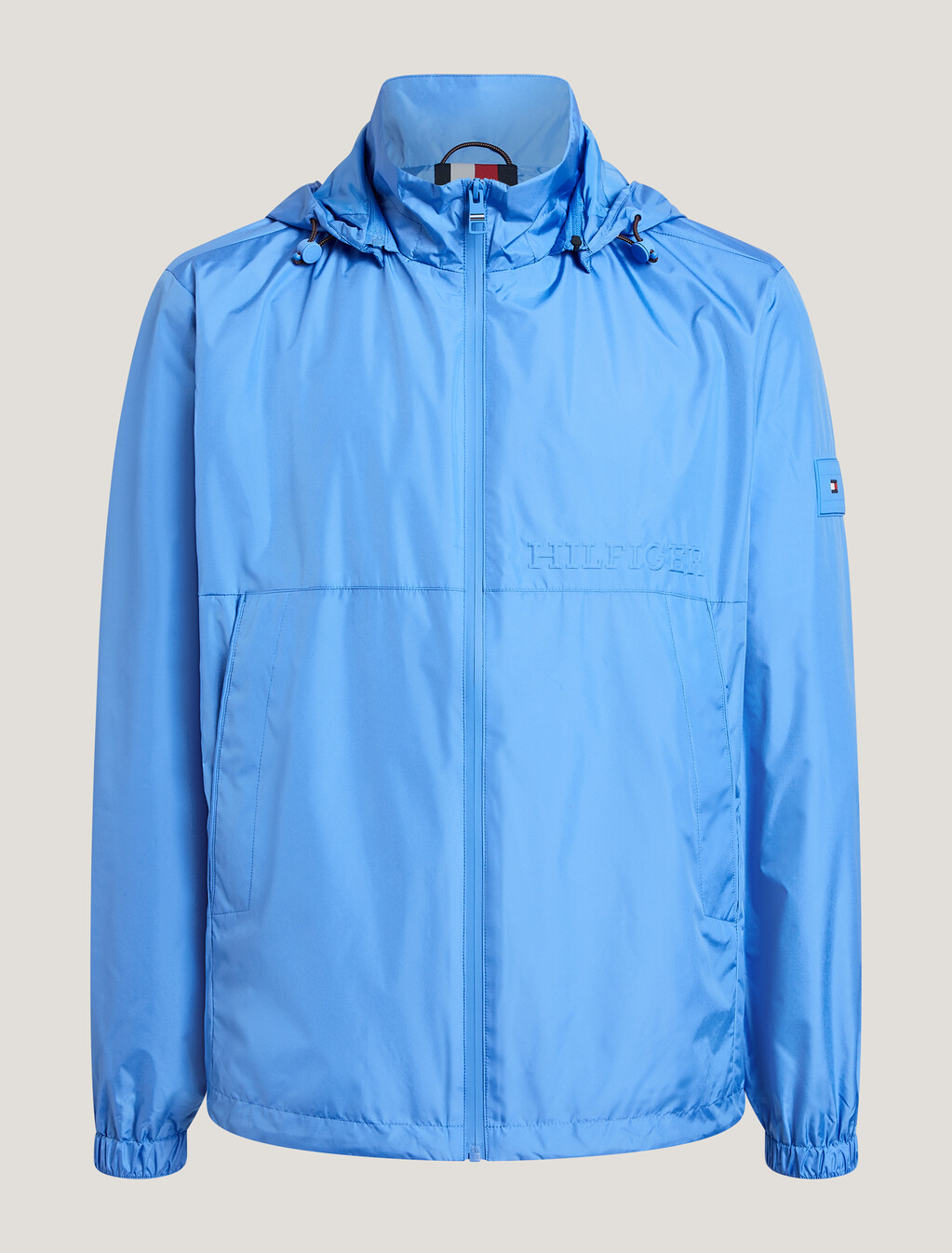 Hooded Windbreaker Jacket, Blue Spell, hi-res