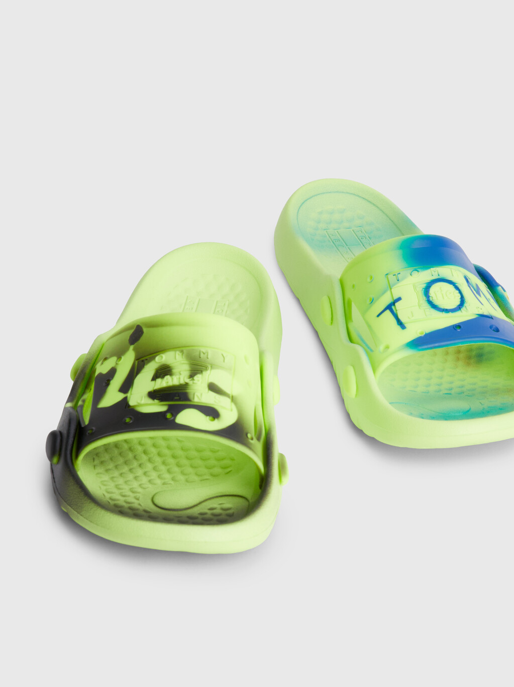 Tommy X Aries Pool Slides, Safety Yellow, hi-res