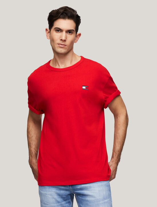 Badge Embroidery Crew Neck T-Shirt