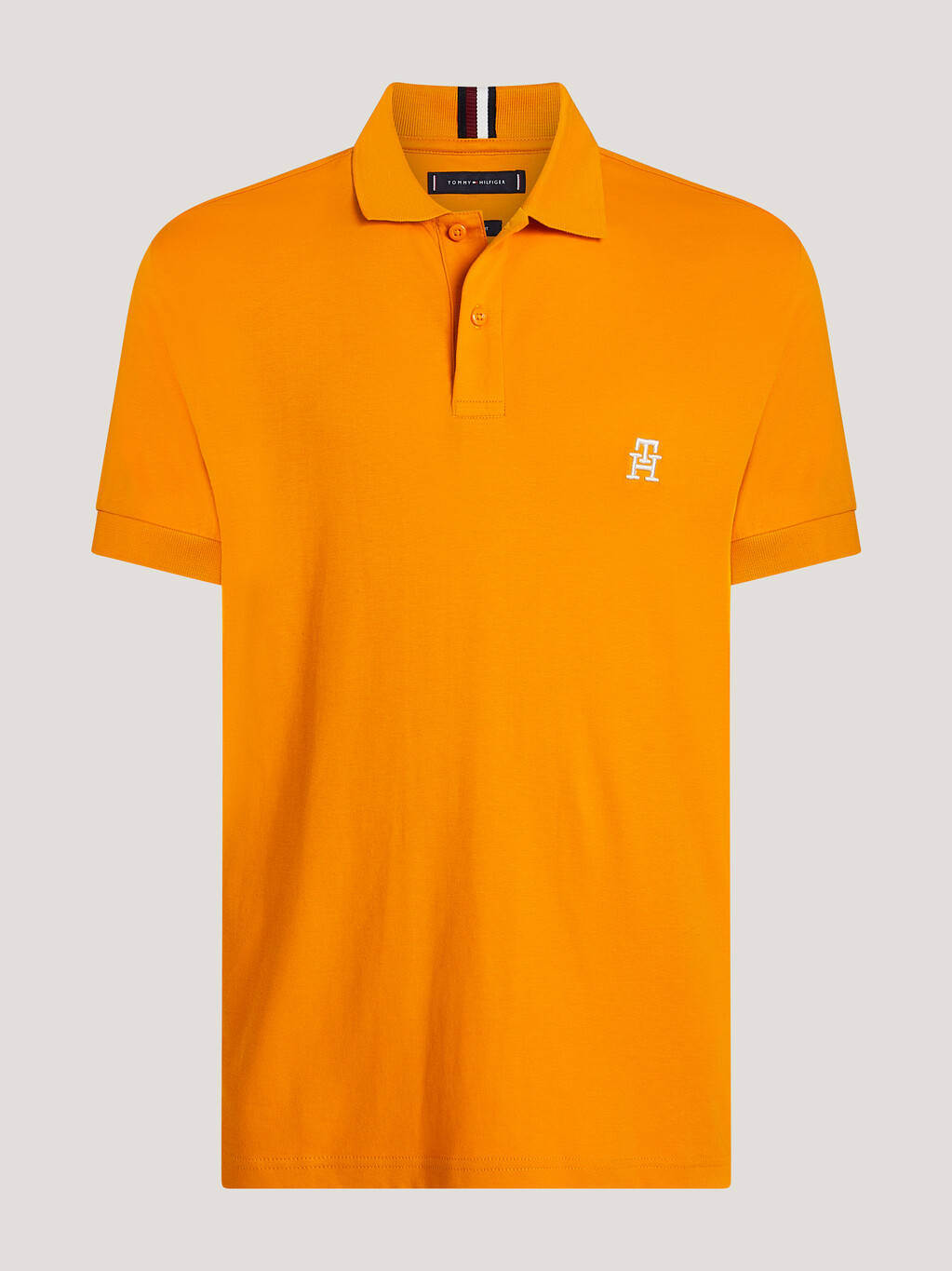 TH Monogram Regular Fit Polo, Rich Ochre, hi-res