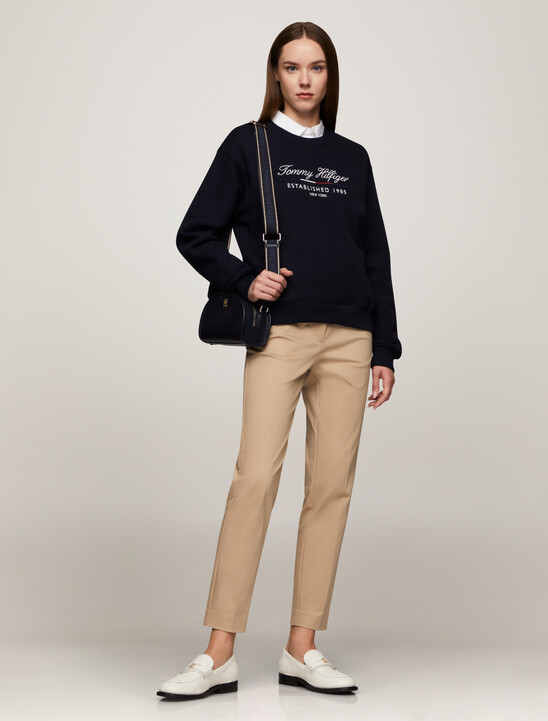 Hilfiger 標誌圓領運動衫