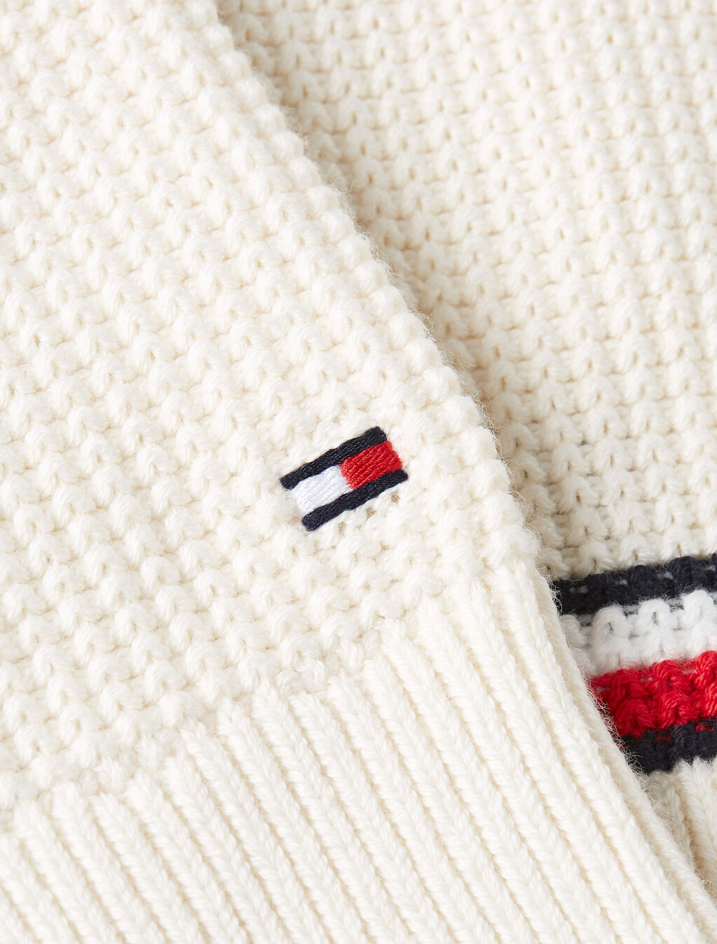 Relaxed V-Neck Cardigan, Ivory Petal, hi-res