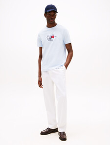 Logo Graphic Crew-Neck T-Shirt, Breezy Blue, hi-res