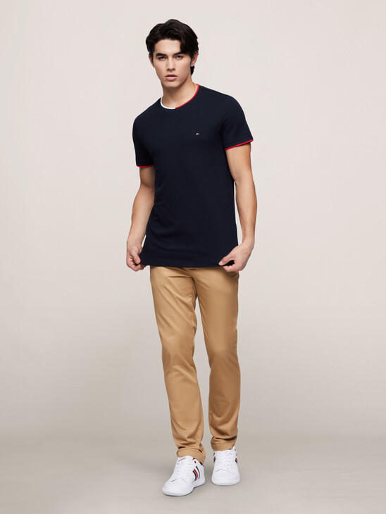 Tipped Pique Slim Fit T-Shirt