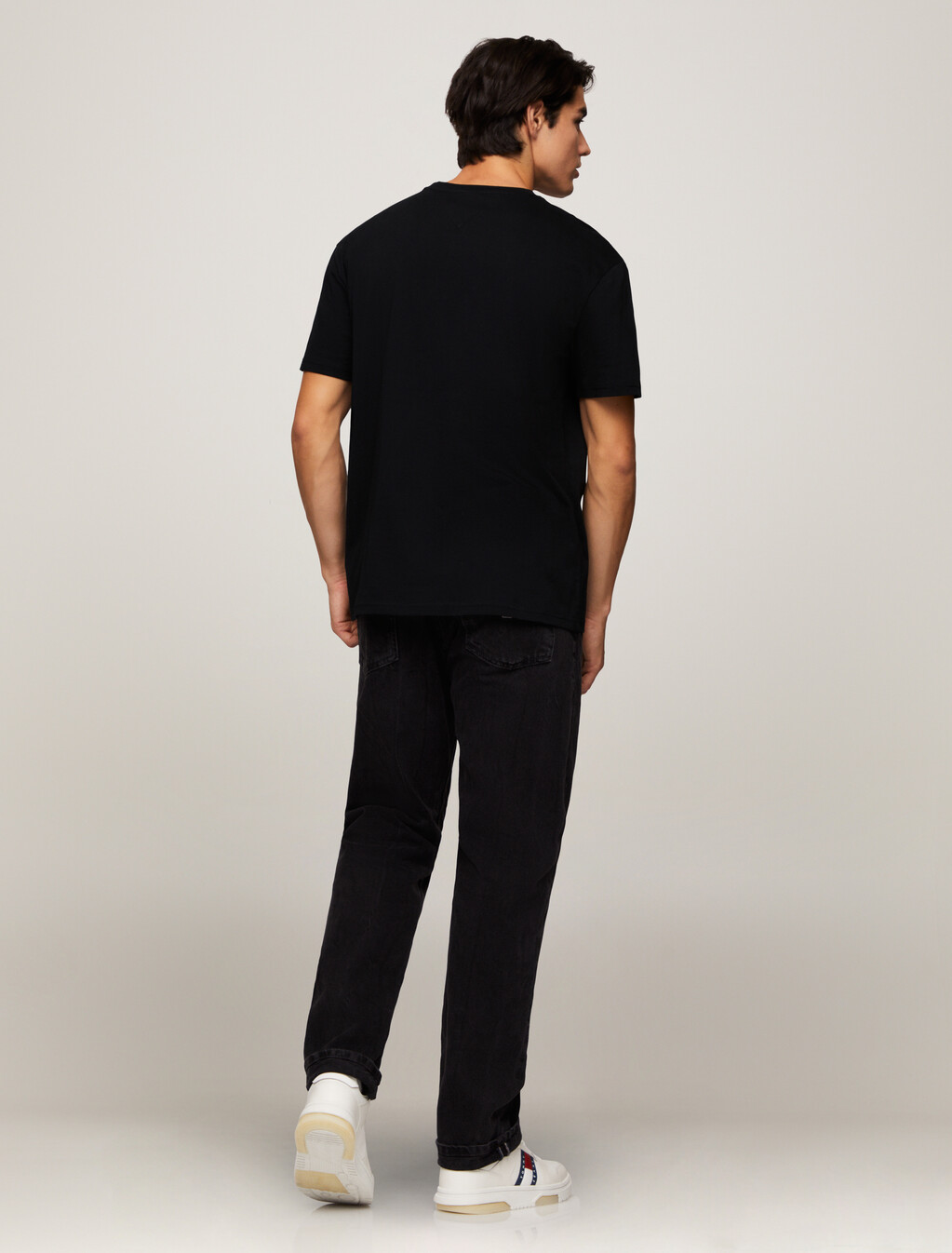 Linear Golden Logo T-Shirt, Black, hi-res