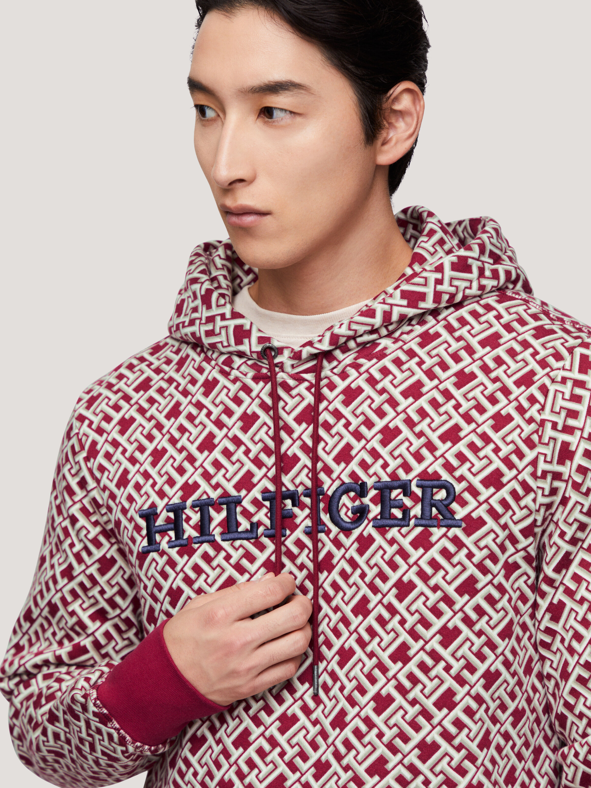 Tommy classics sales monogram hoodie