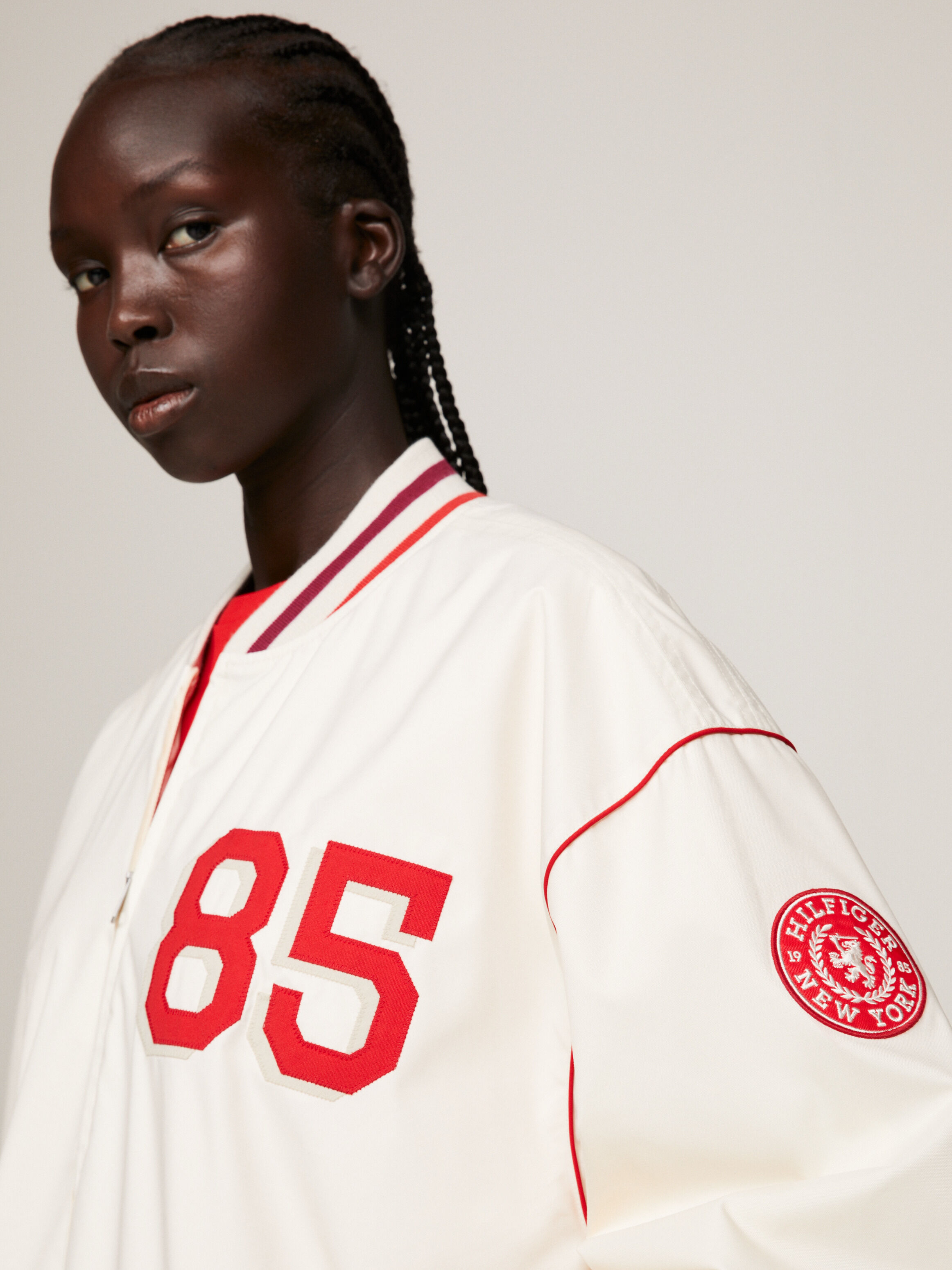 Oversized best sale baseball jacket