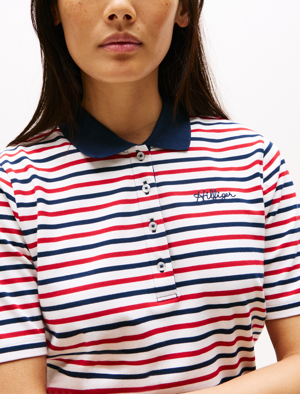 Script Logo Stripe Regular Polo, Breton Stp/ Multi Color, hi-res