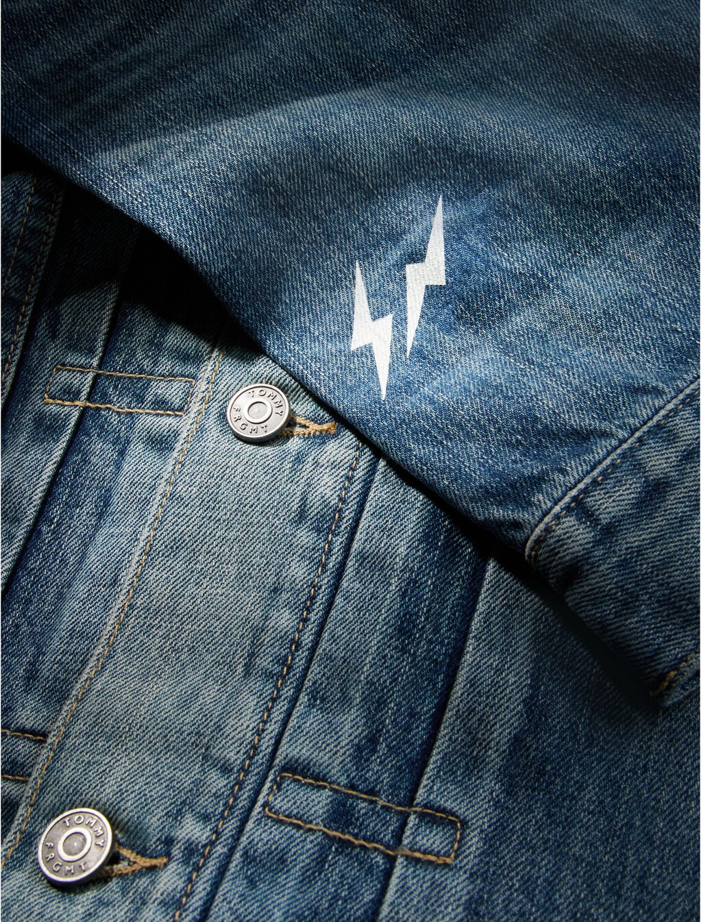 卡車款牛仔外套, Mid Wash Denim, hi-res