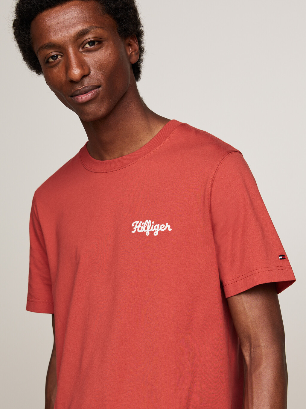 Logo Embroidery T-Shirt, Terra Red, hi-res