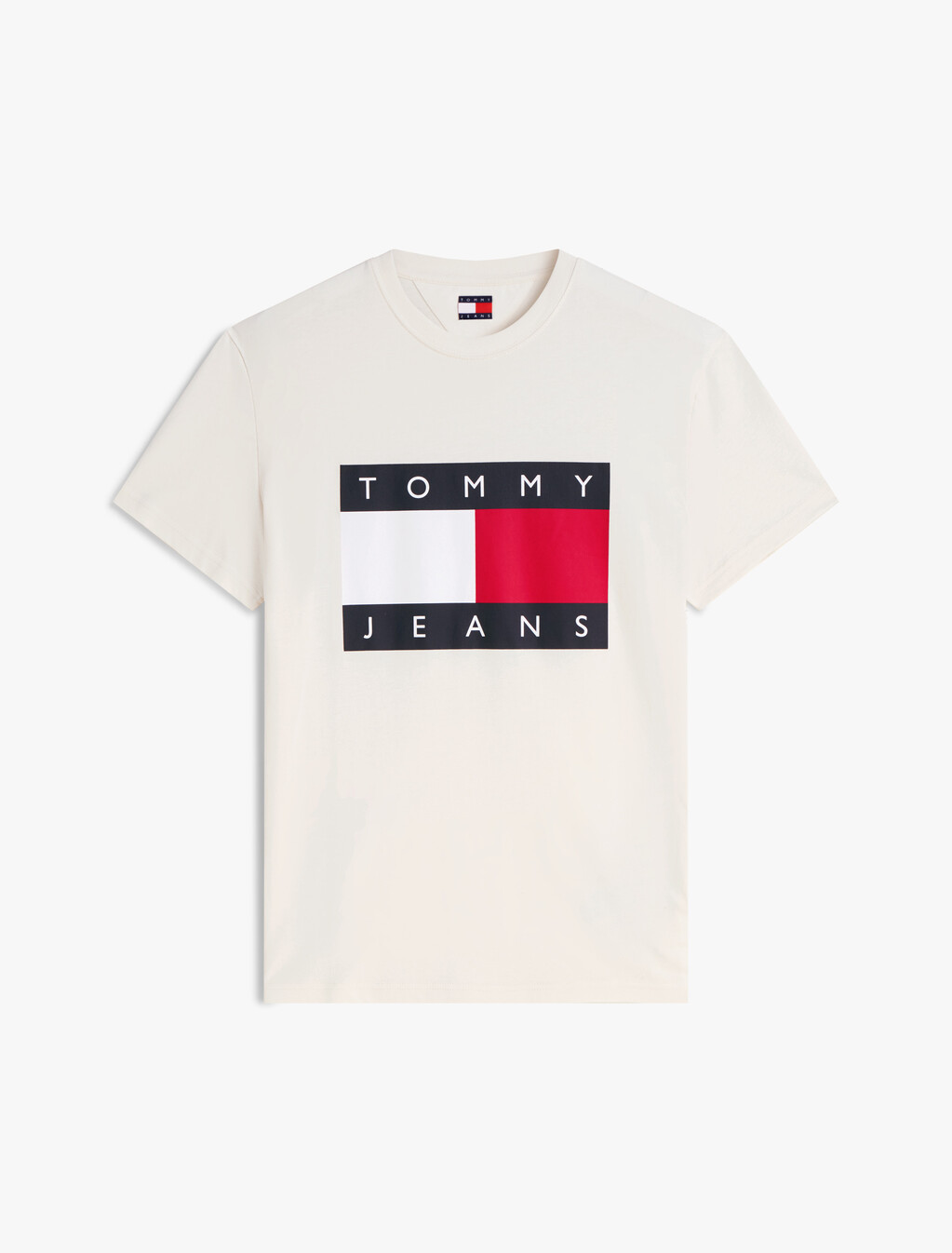 Flag Badge Crew Neck T-Shirt, Calico, hi-res