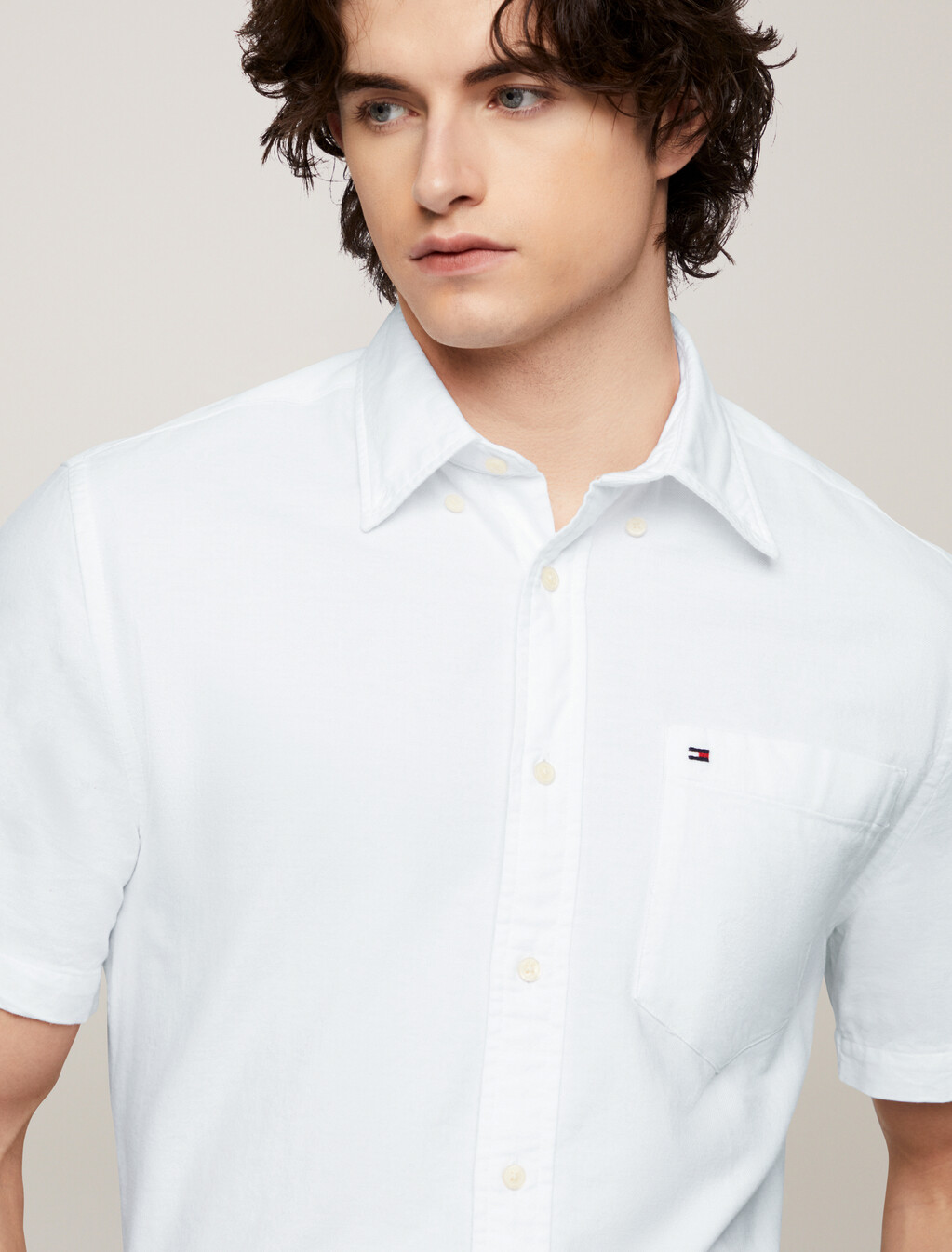 Lightweight Regular Shirt, Optic White, hi-res