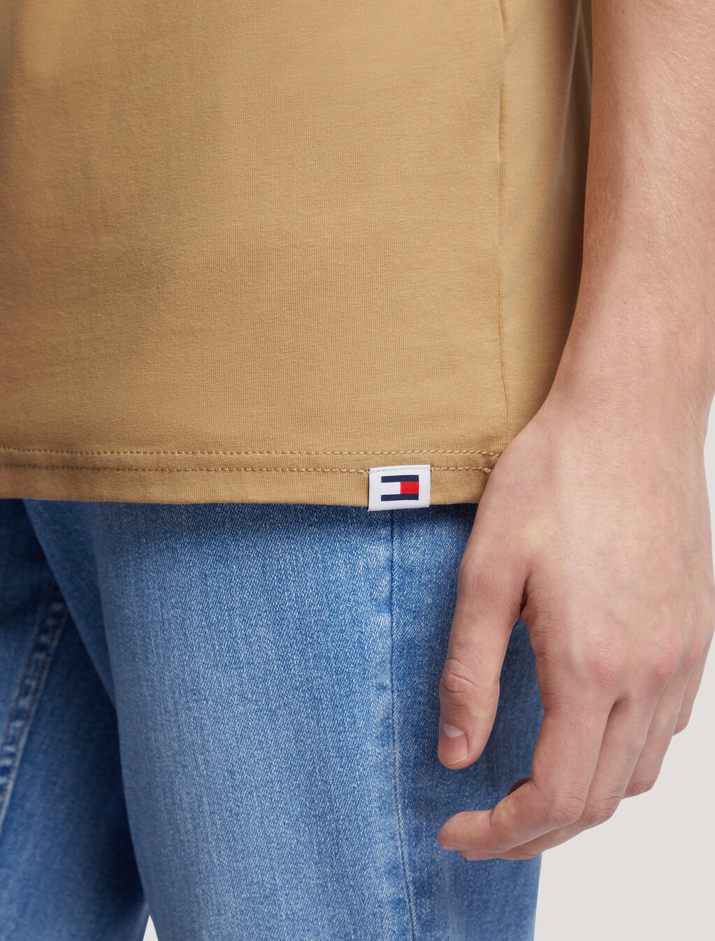Flag Embroidery Regular Fit T-Shirt, Tawny Sand, hi-res