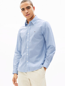 Oxford Stripe Long Sleeve Shirt, Shirt Blue / Stripes, hi-res