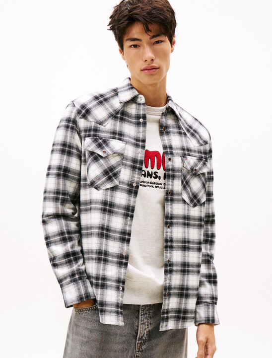 Regular Fit Flannel Check Western Shirt