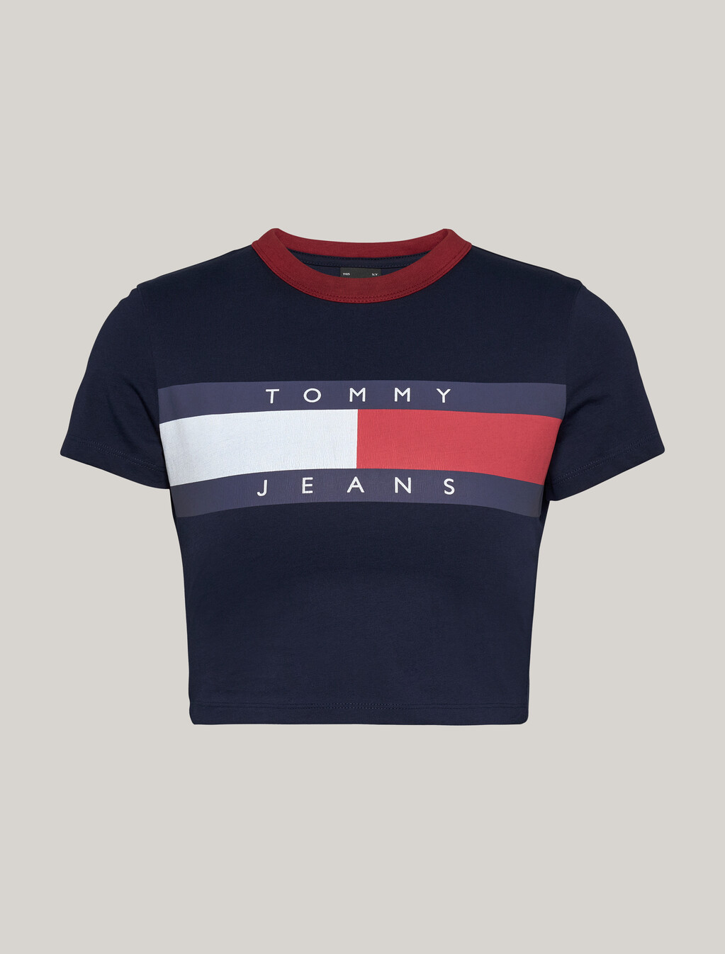 短版修身 T 恤, Dark Night Navy, hi-res