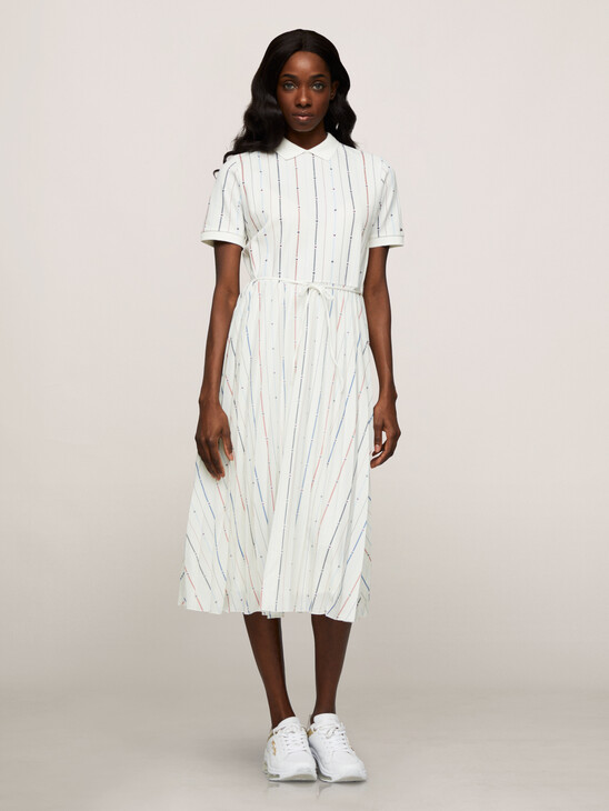 Flag Stripe Polo Dress