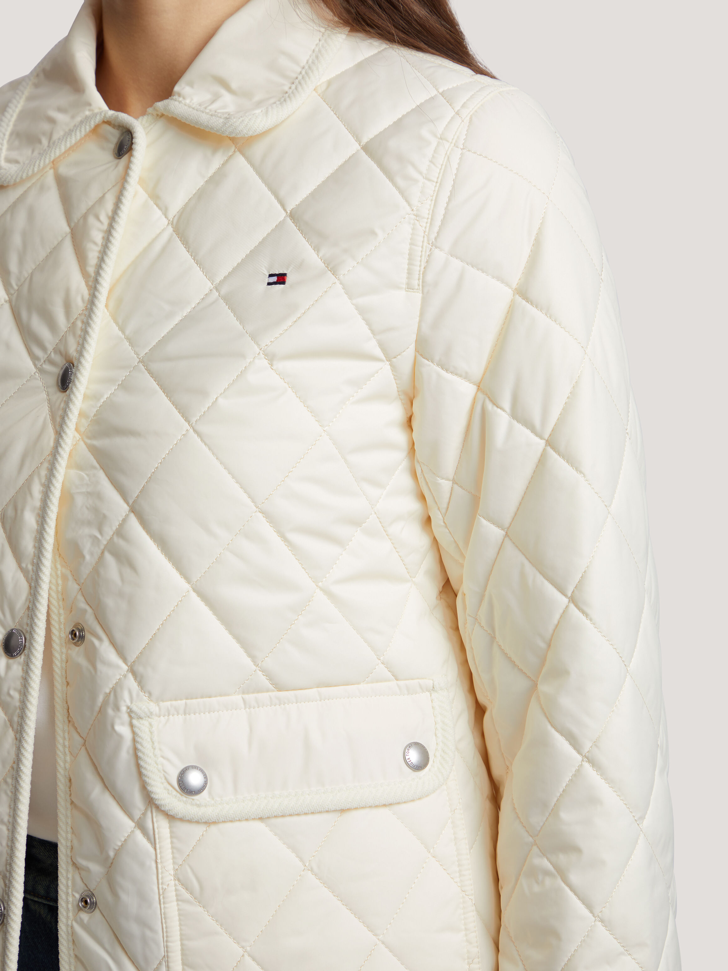 Tommy hilfiger quilted barn jacket top