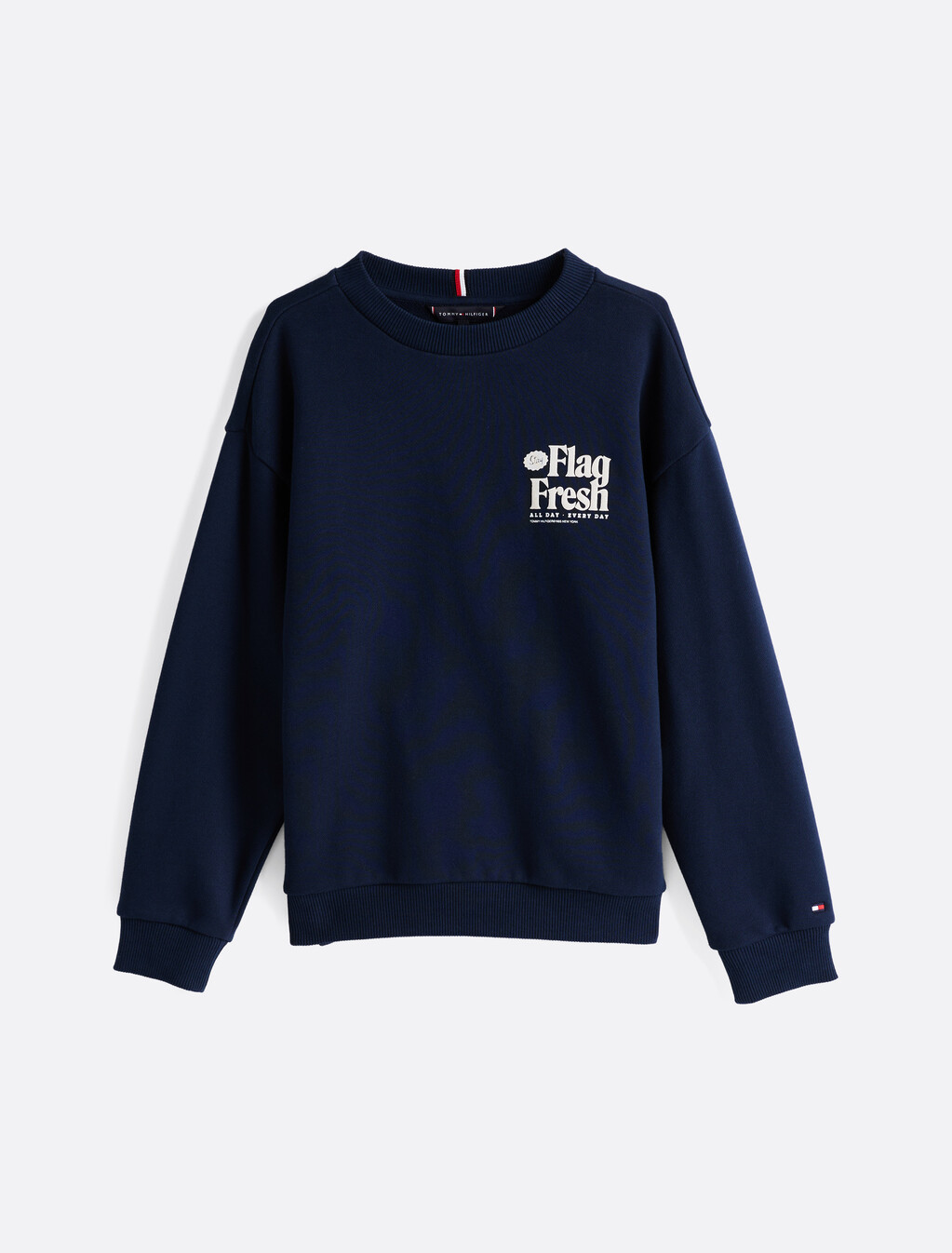 Flag Back Slogan Sweatshirt, Dark Night Navy, hi-res