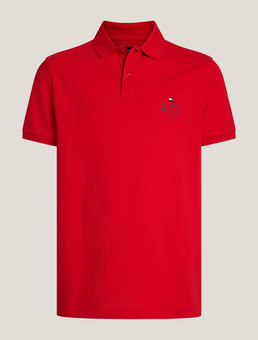 Organic Cotton Logo Polo, Primary Red, hi-res