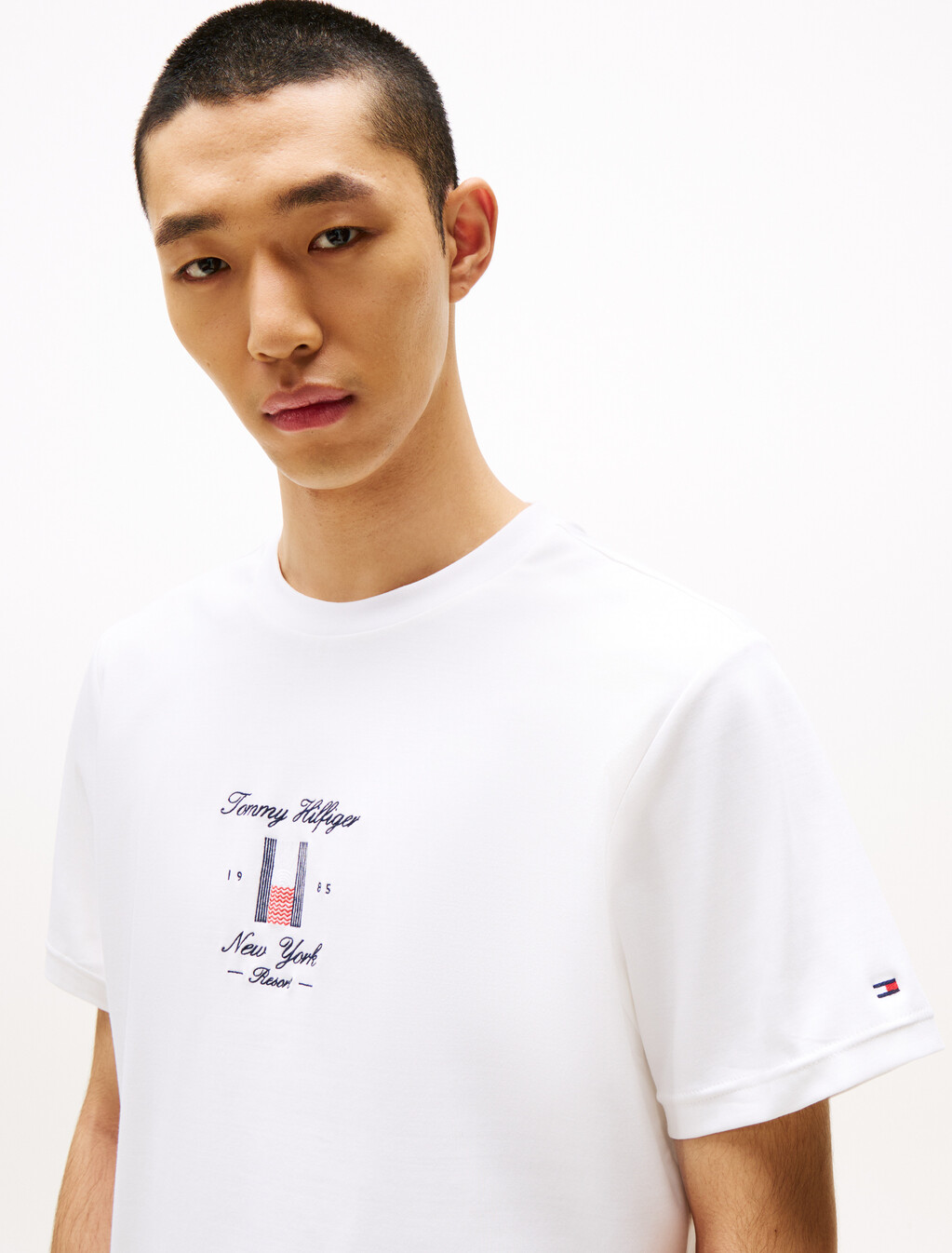 季節主打標誌 T 恤, White, hi-res