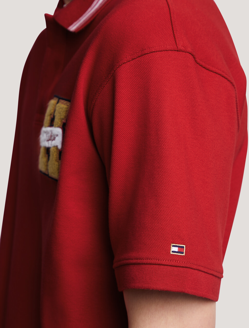 農曆新年 Hilfiger 學院風 Polo 衫, Arizona Red, hi-res