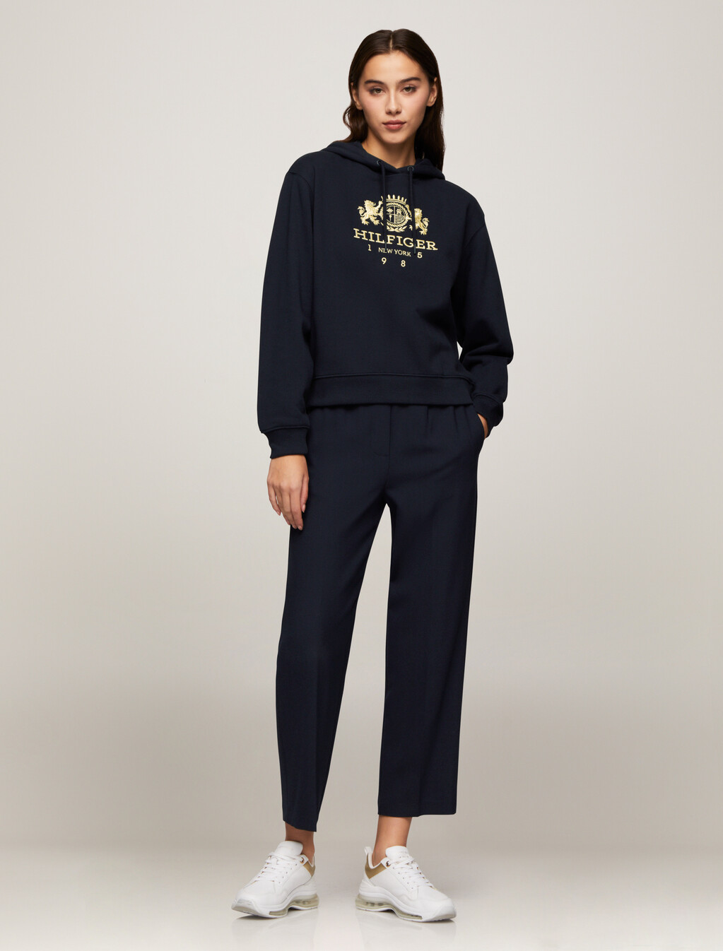 Modern Varsity Crest Hoodie, Desert Sky, hi-res