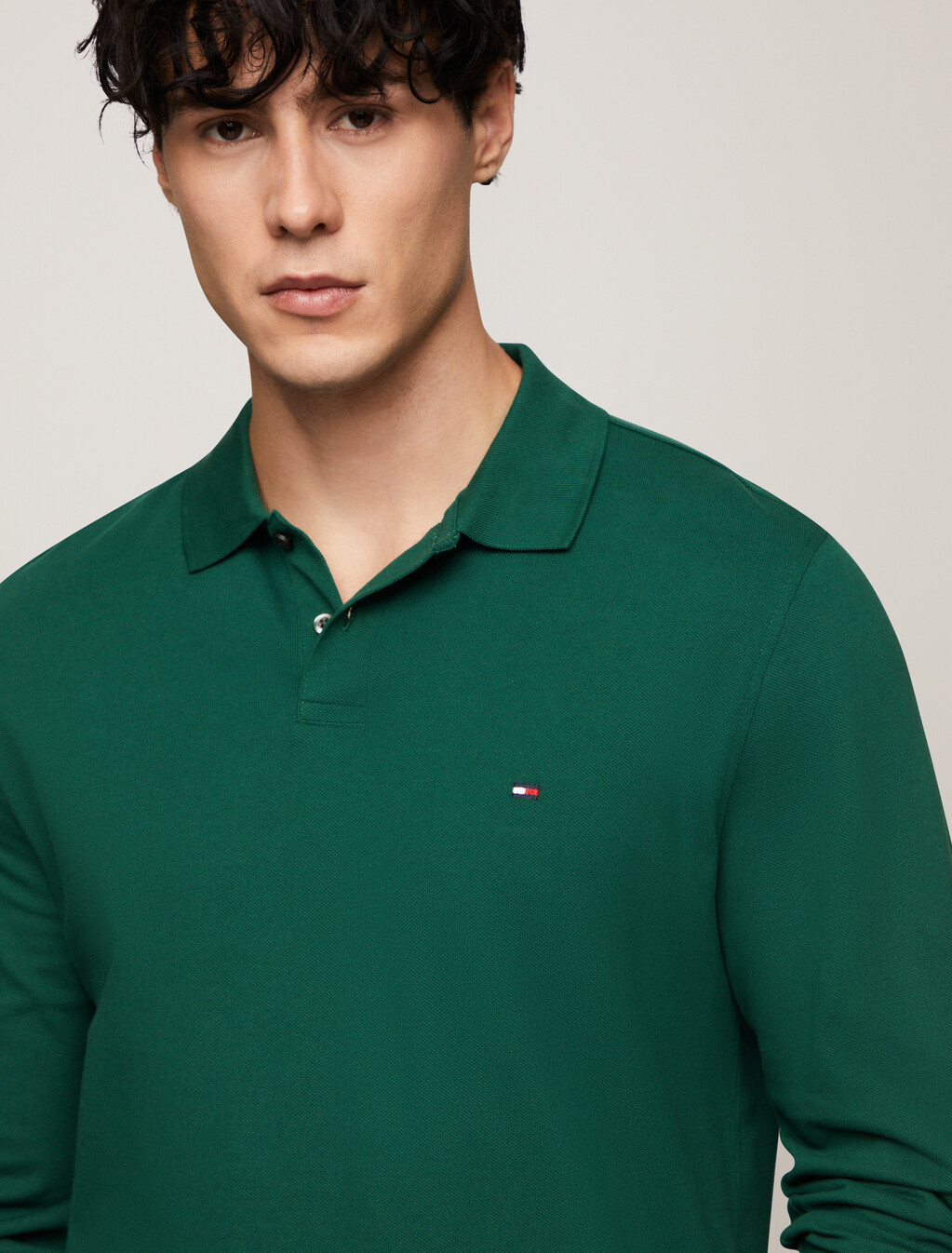 1985 系列標準版型長袖 Polo 衫, Ornamental Green, hi-res