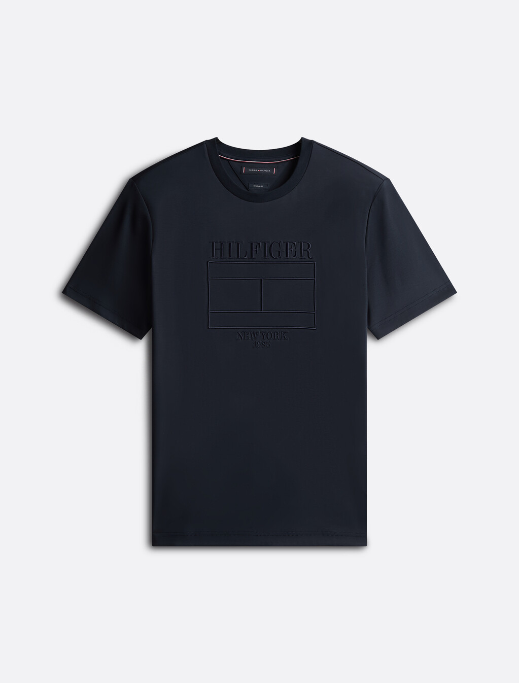 Hilfiger 旗幟刺繡 T 恤, Desert Sky, hi-res