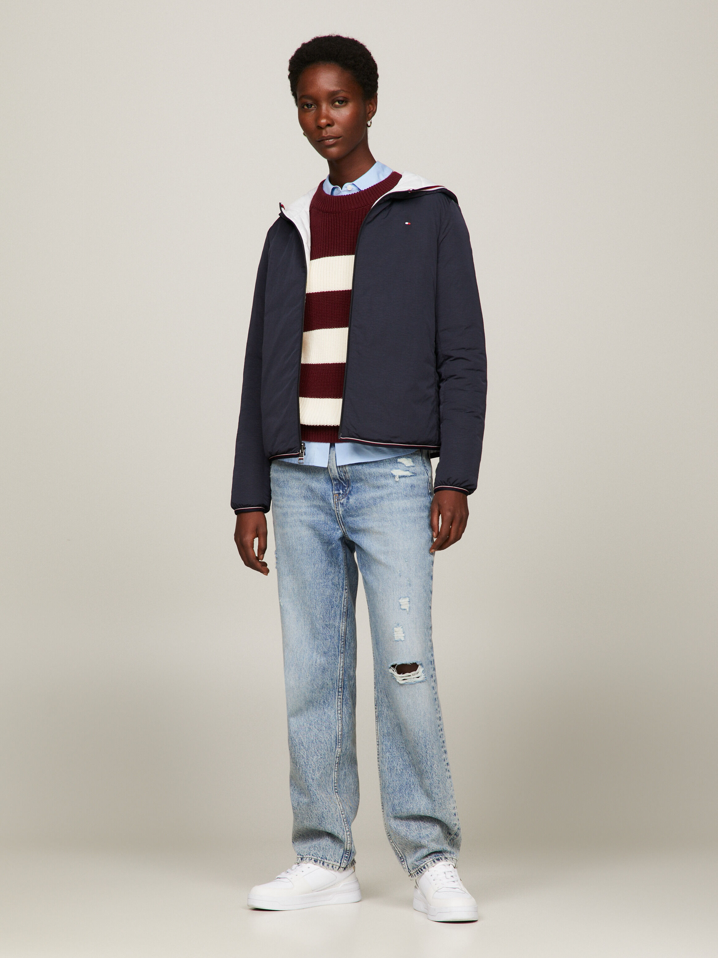 Tommy hilfiger store reversible puffer jacket