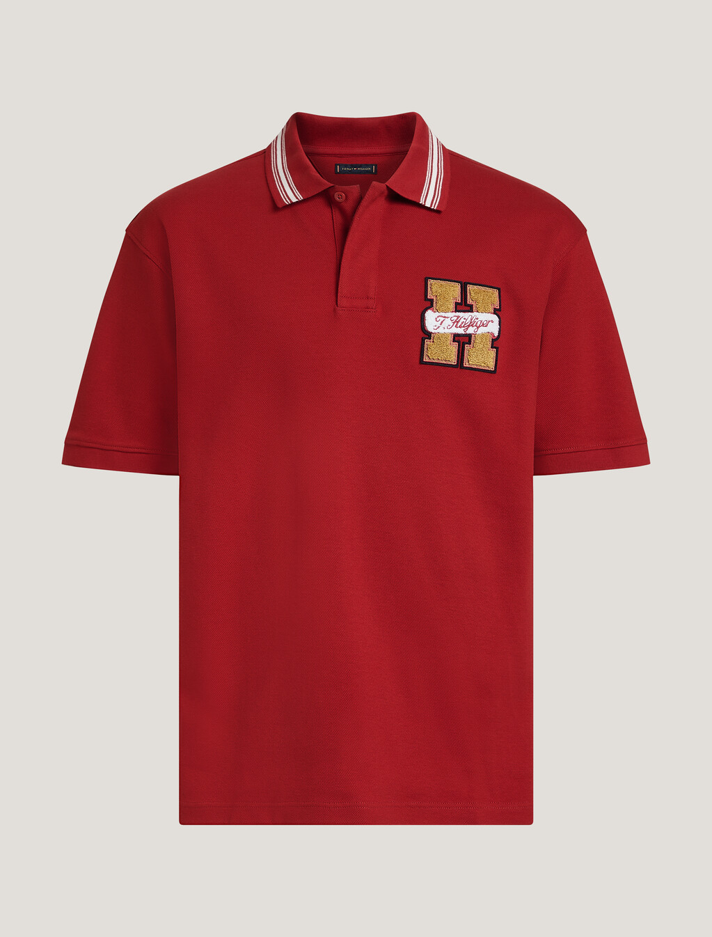 農曆新年 Hilfiger 學院風 Polo 衫, Arizona Red, hi-res