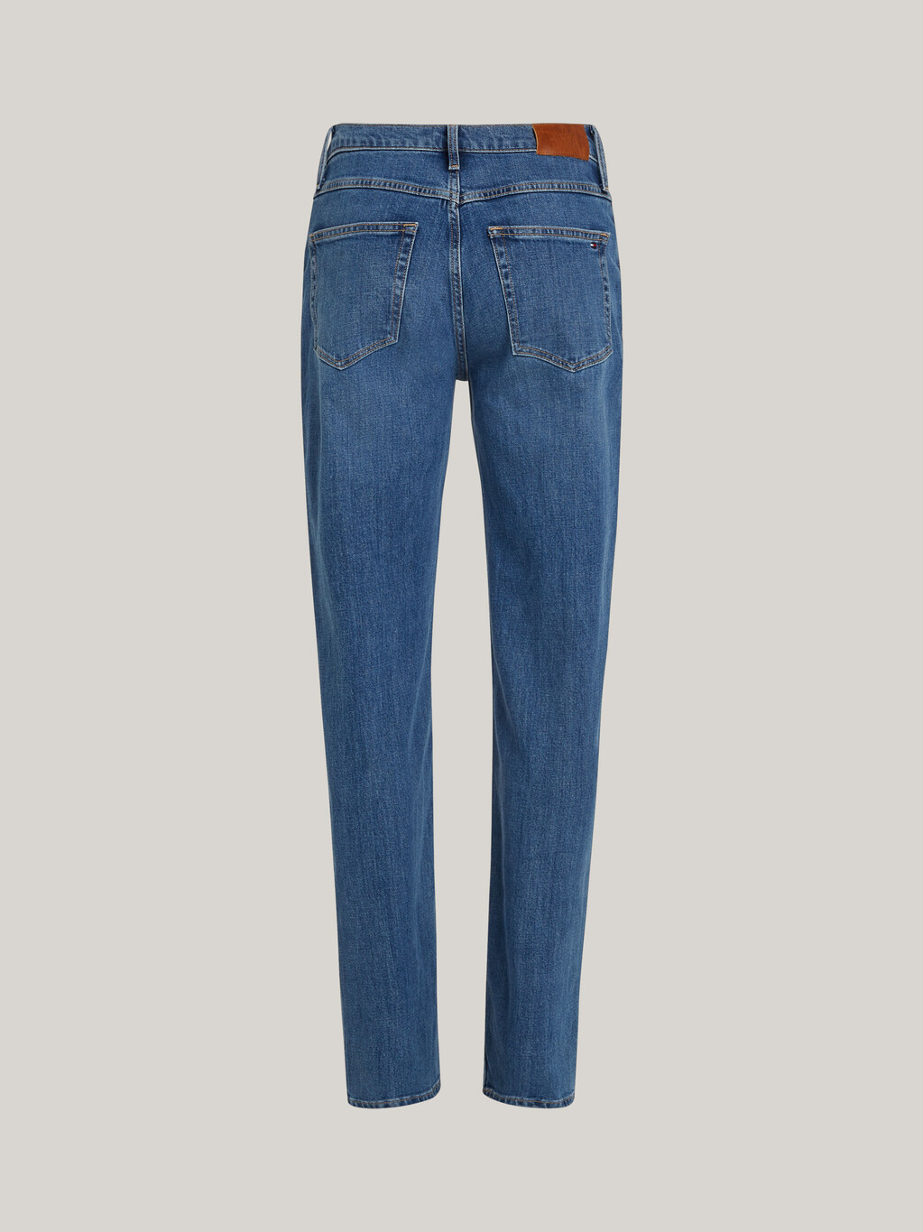 Classic Straight Mid Blue Jeans, Nos Mid Blue, hi-res