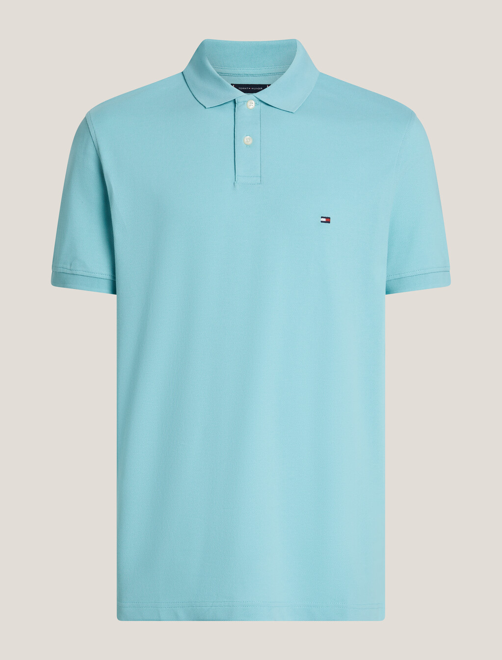 1985 標準版型 Polo 恤, Tradewinds Aqua, hi-res