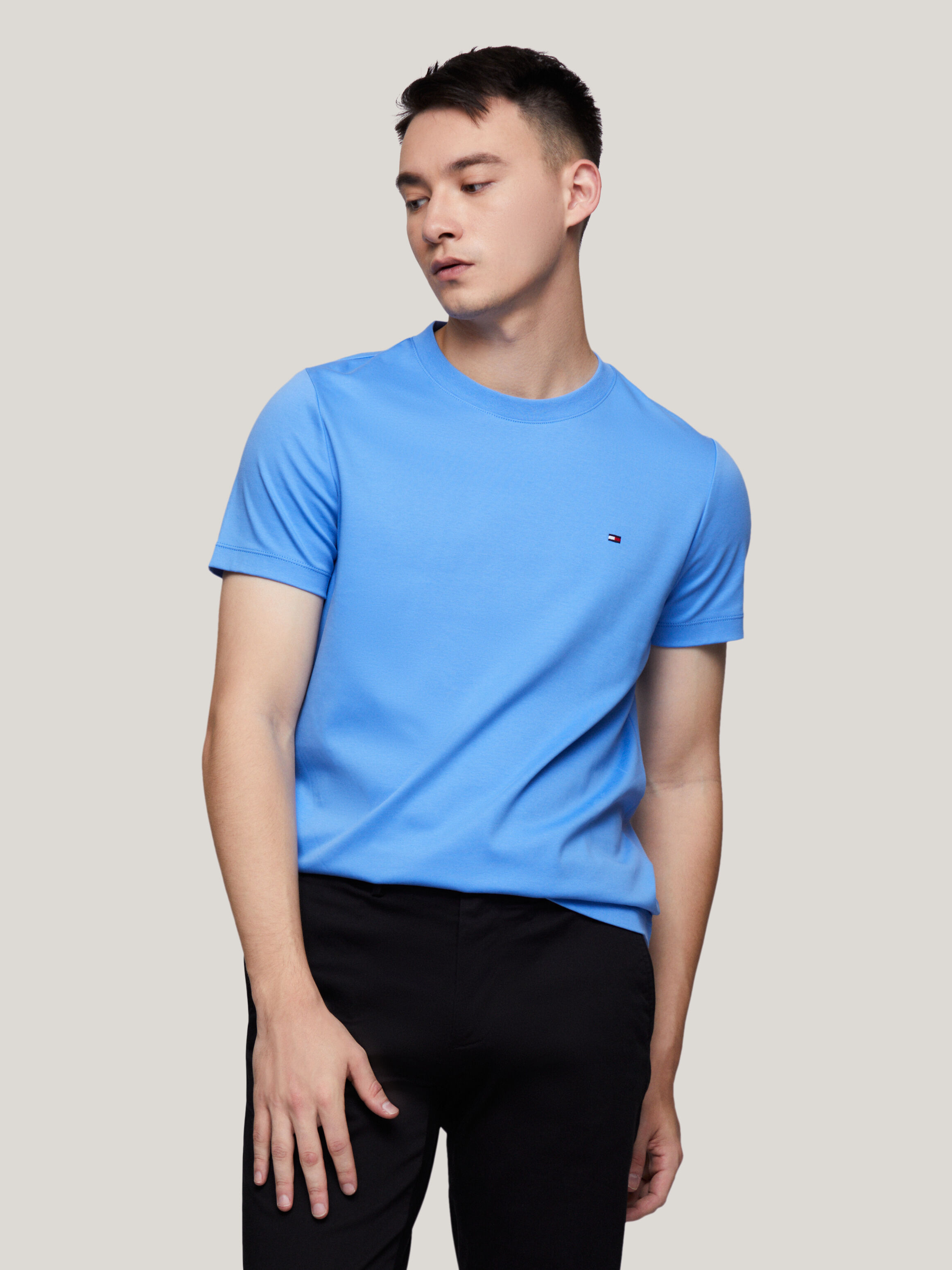Interlock Slim Fit T-Shirt Blue Spell