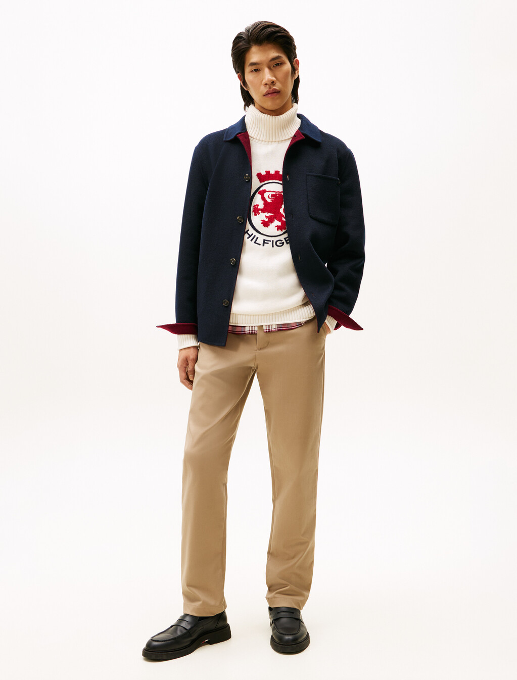 Denton Tencel Stretch Chino, Coastal Taupe, hi-res